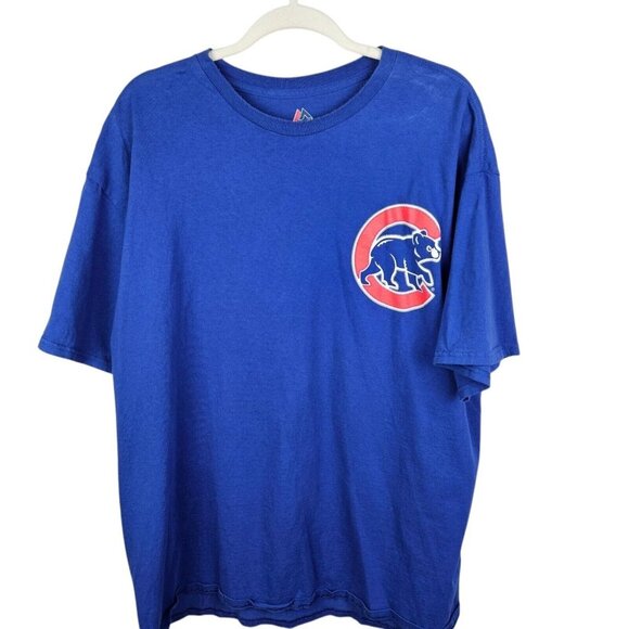 Chicago Cubs‎ Blue T-shirt Mens Size XXL Short Kris Bryant #17 MLB 2015 - Picture 2 of 9